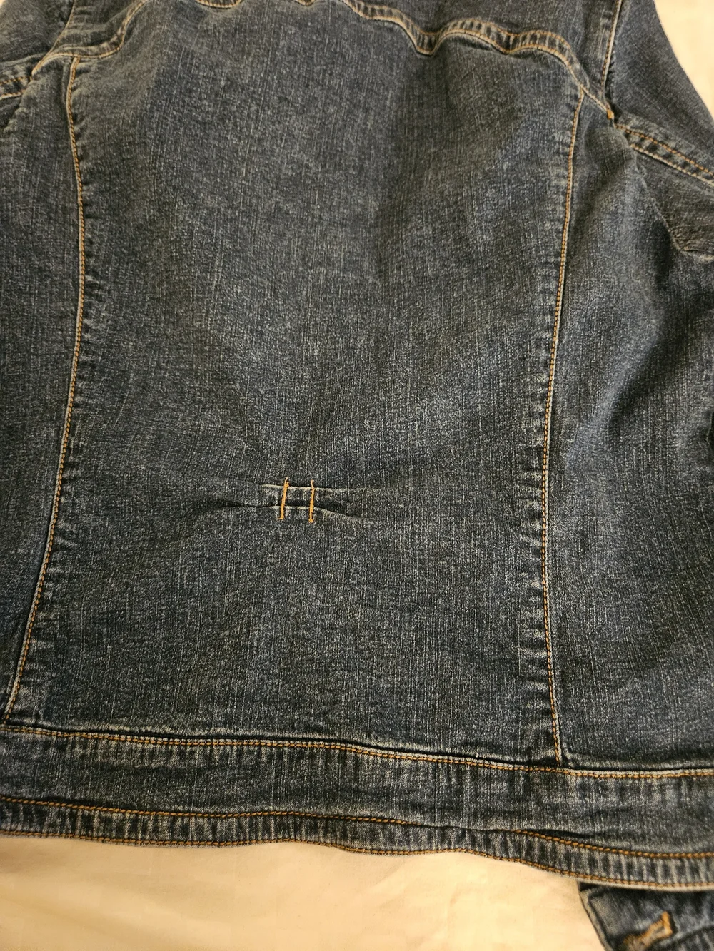 Coldwater Creek Kids Dark Denim Jacket with Contrast Buttons